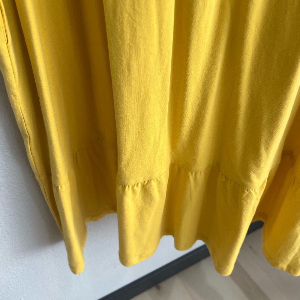 Time and Tru Yellow Tiered Ruffle Dress - Picture 5 of 9